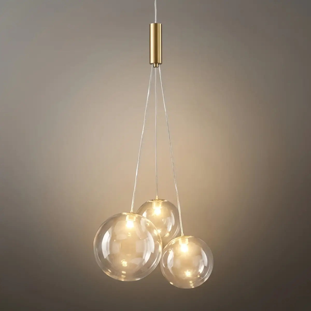 Designer Bubble Pendant Light — Clear Glass