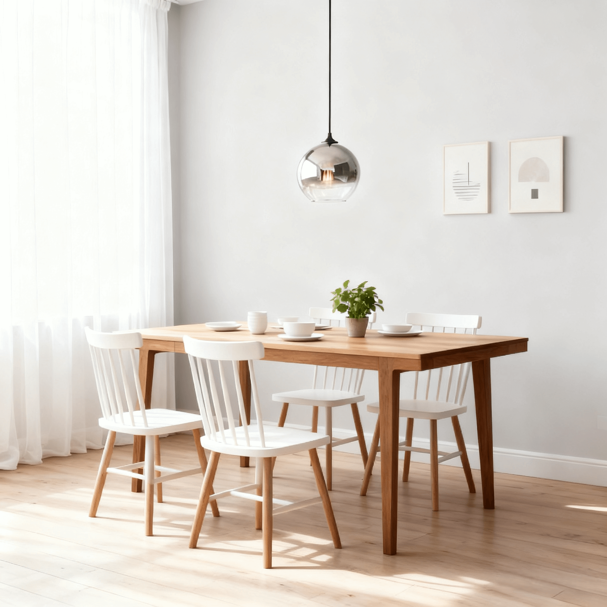 Excelis Modern Glass Globe Pendant Light – Gold/Silver LED Lamp for Dining Room