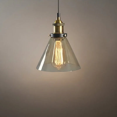 Irondale Industrial Glass Pendant Light