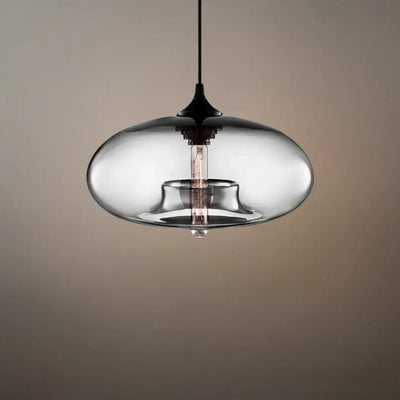 Morandia Modern Glass Pendant Light – Bread-Shaped Kitchen Island Lamp, 5 Colors