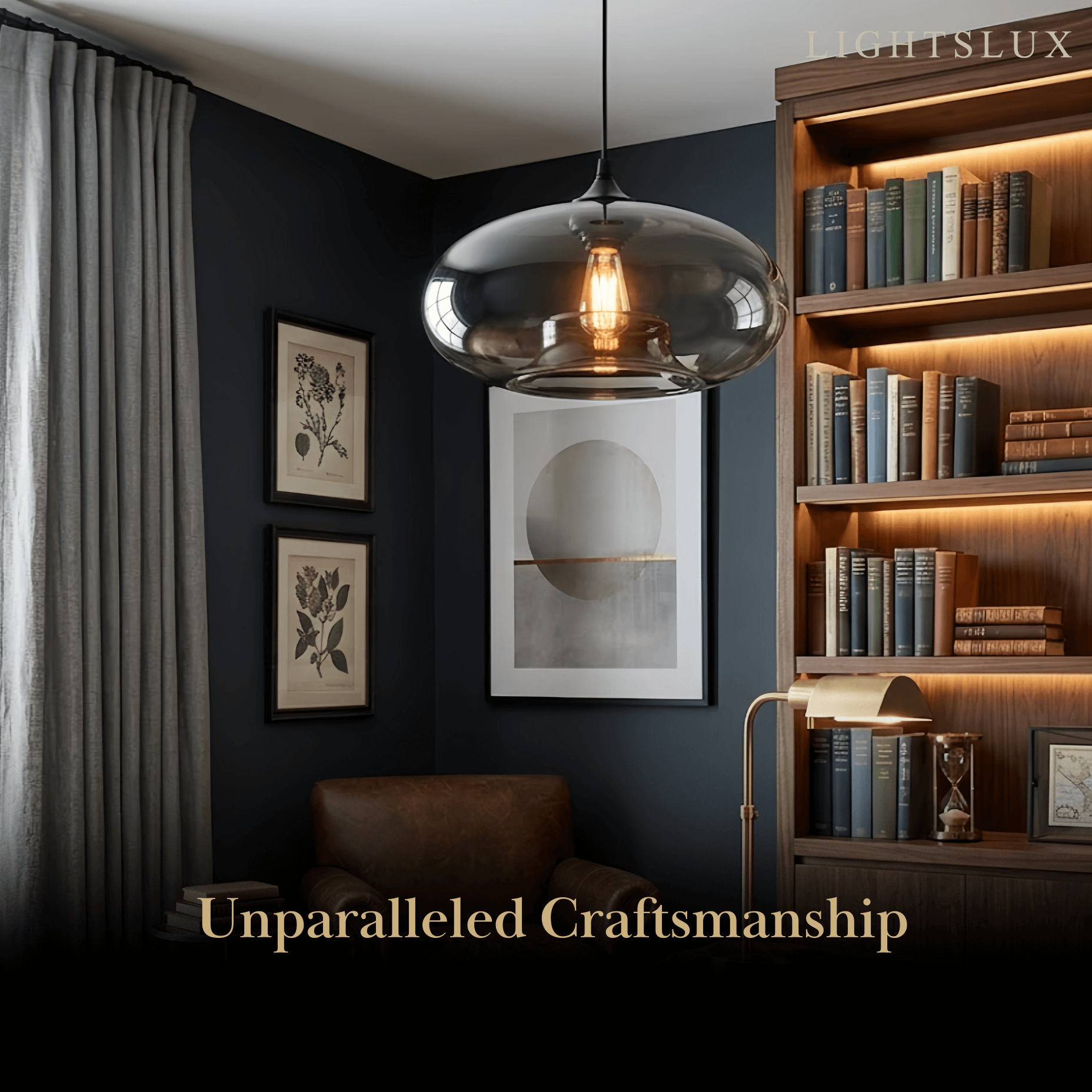 Morandia Modern Glass Pendant Light – Bread-Shaped Kitchen Island Lamp, 5 Colors