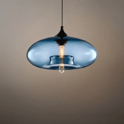 Morandia Modern Glass Pendant Light – Bread-Shaped Kitchen Island Lamp, 5 Colors