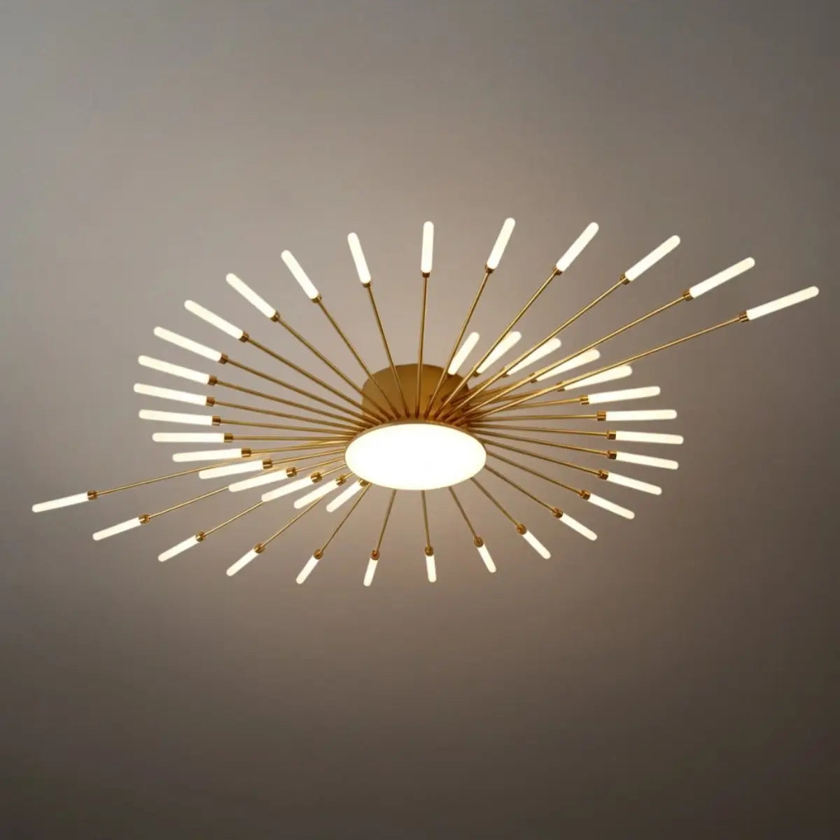 Nebula Modern Firework Ceiling Light –  Gold/Black for Bedroom Dining Room Living Room