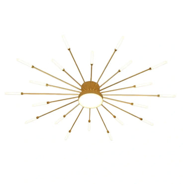 Nebula Modern Firework Ceiling Light –  Gold/Black for Bedroom Dining Room Living Room