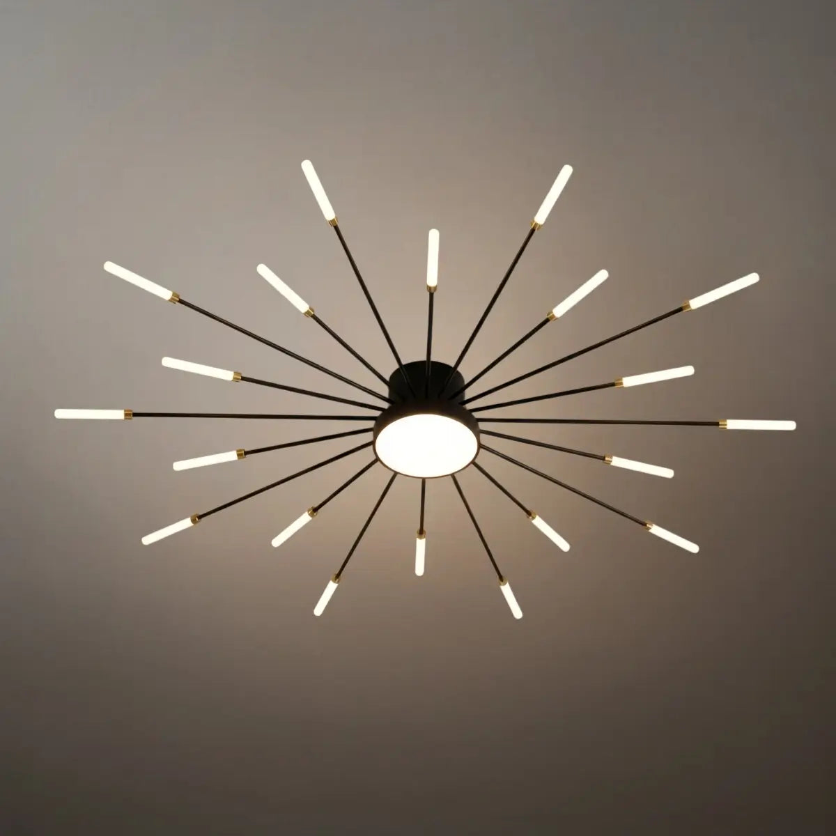 Nebula Modern Firework Ceiling Light –  Gold/Black for Bedroom Dining Room Living Room