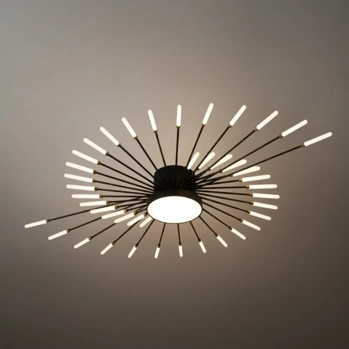 Nebula Modern Firework Ceiling Light –  Gold/Black for Bedroom Dining Room Living Room