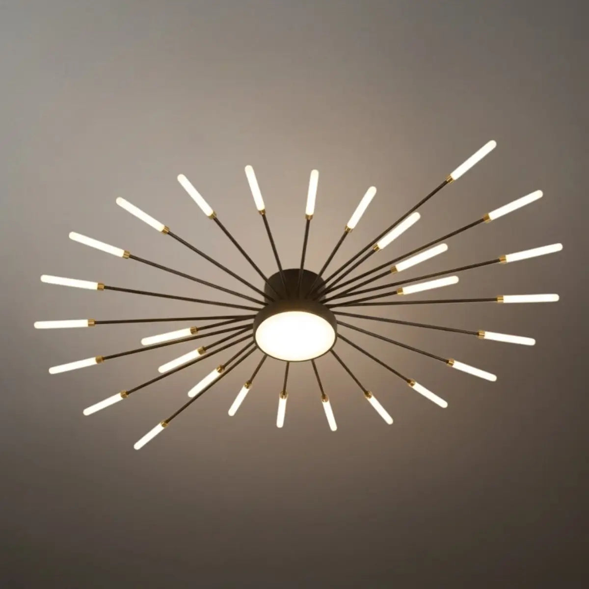 Nebula Modern Firework Ceiling Light –  Gold/Black for Bedroom Dining Room Living Room