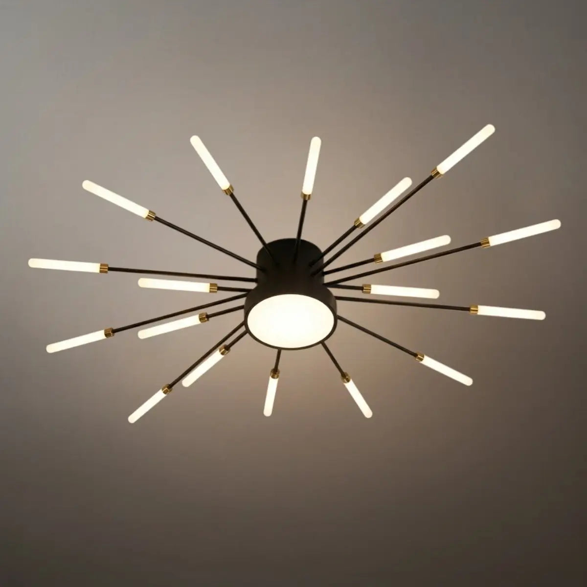 Nebula Modern Firework Ceiling Light –  Gold/Black for Bedroom Dining Room Living Room