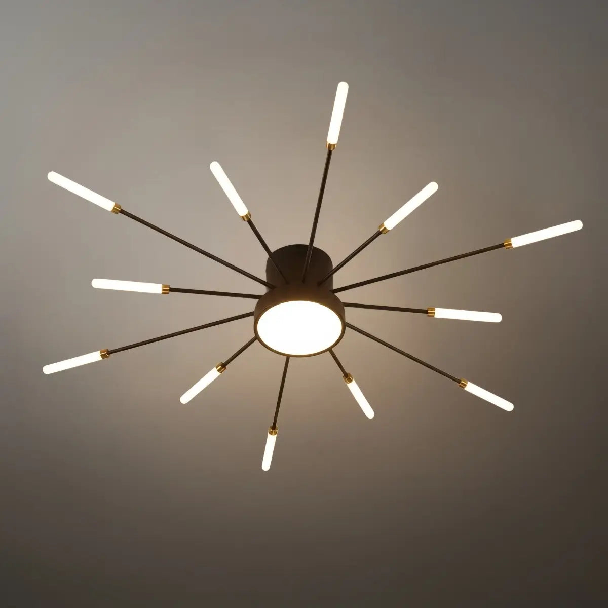 Nebula Modern Firework Ceiling Light –  Gold/Black for Bedroom Dining Room Living Room