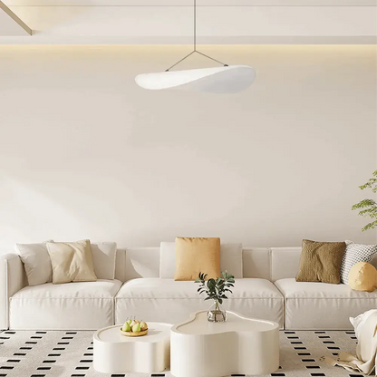 Art Deco White Pendant Light 