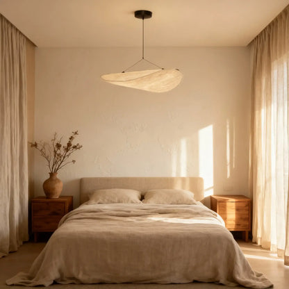 Art Deco White Pendant Light