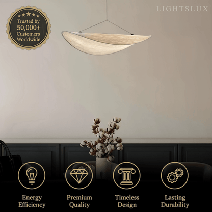 Art Deco White Pendant Light