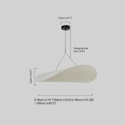 Art Deco White Pendant Light Size