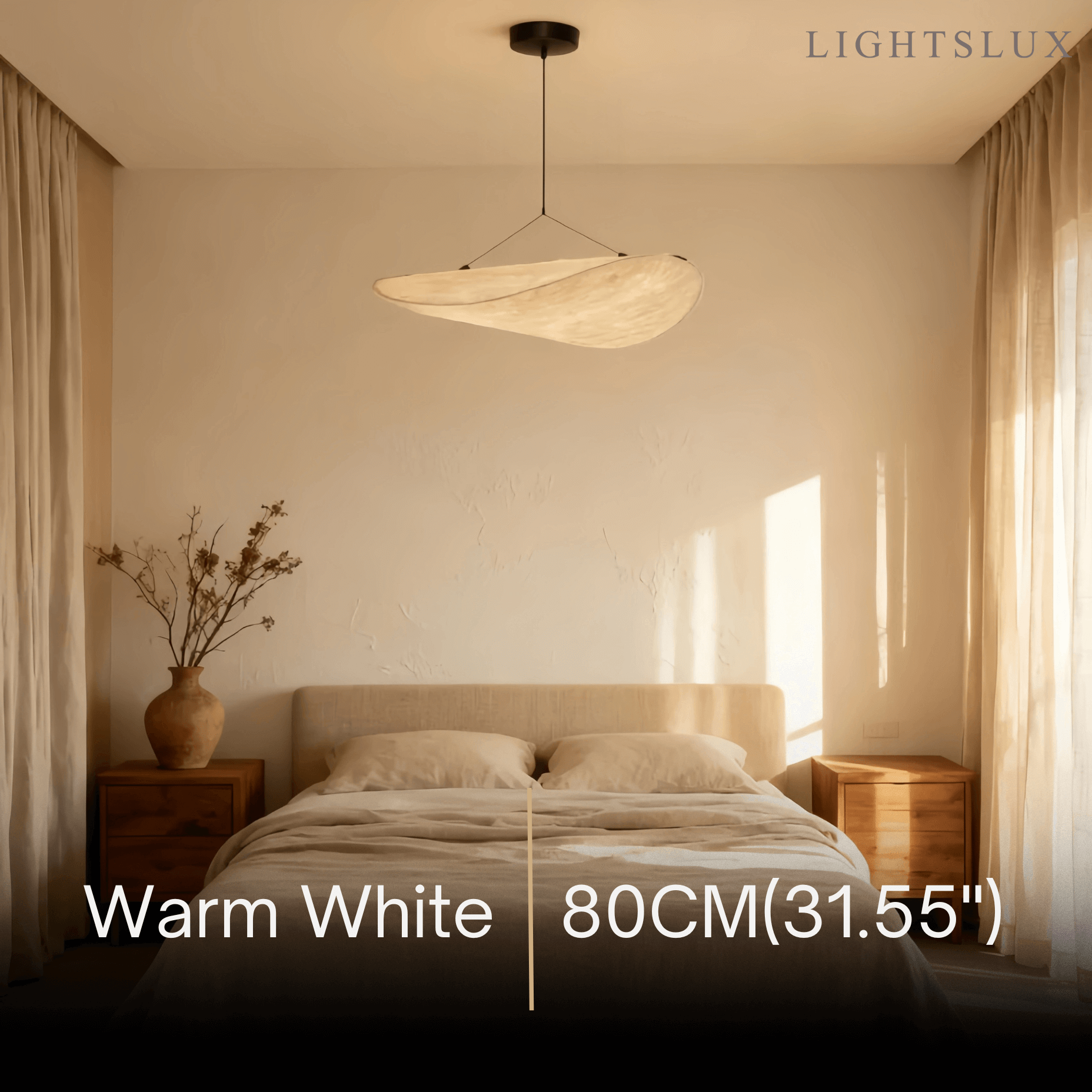 Art Deco White Pendant Light – Curved Metal Design for Dining Room