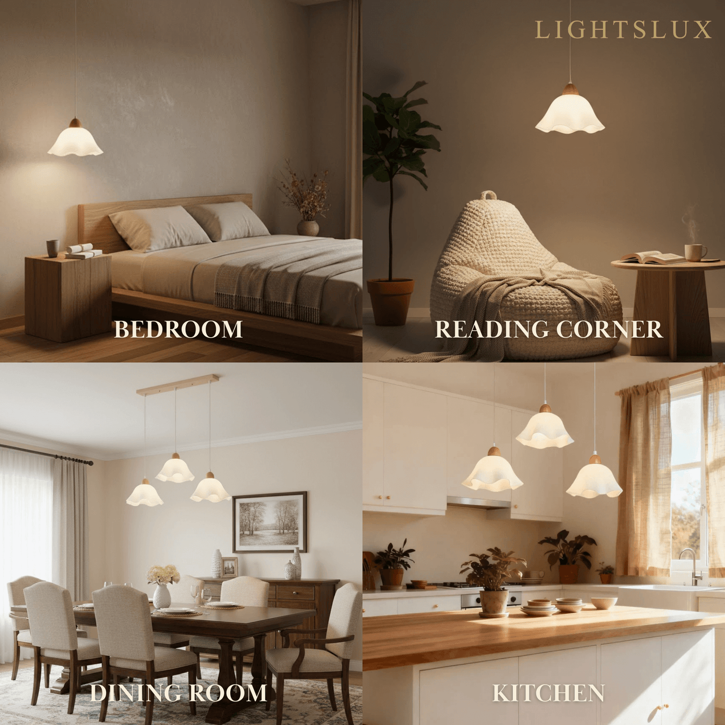 Crema Nordic Flower LED Pendant Light