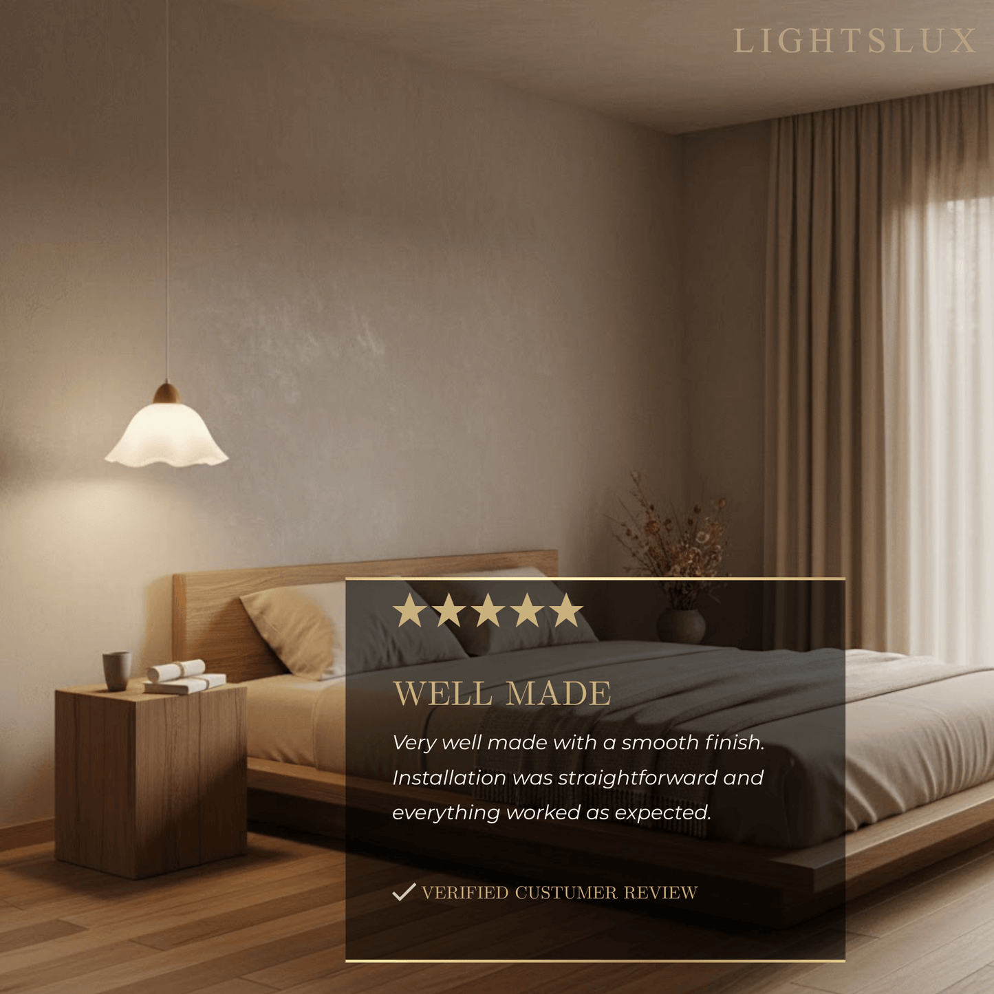 Crema Nordic Flower LED Pendant Light