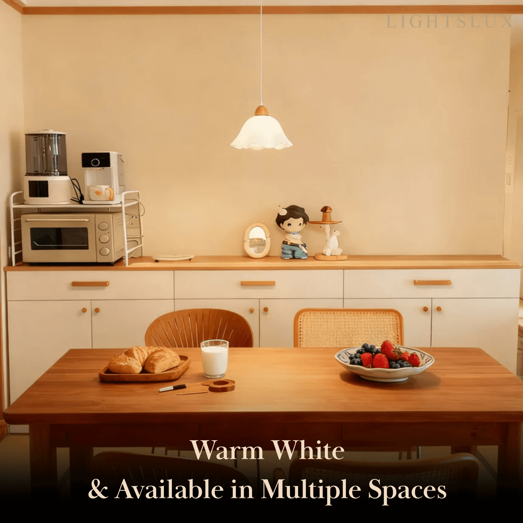 Crema Nordic Flower LED Pendant Light