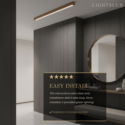 Arcato Minimalist Linear LED Ceiling Light for Living Room