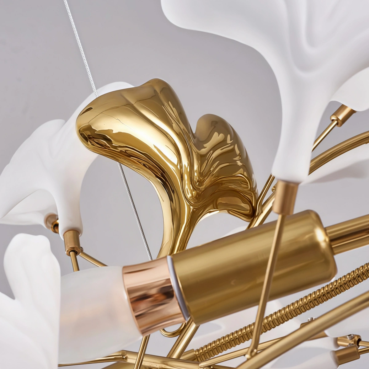 Excelis Art Deco Petal-Shaped Chandelier