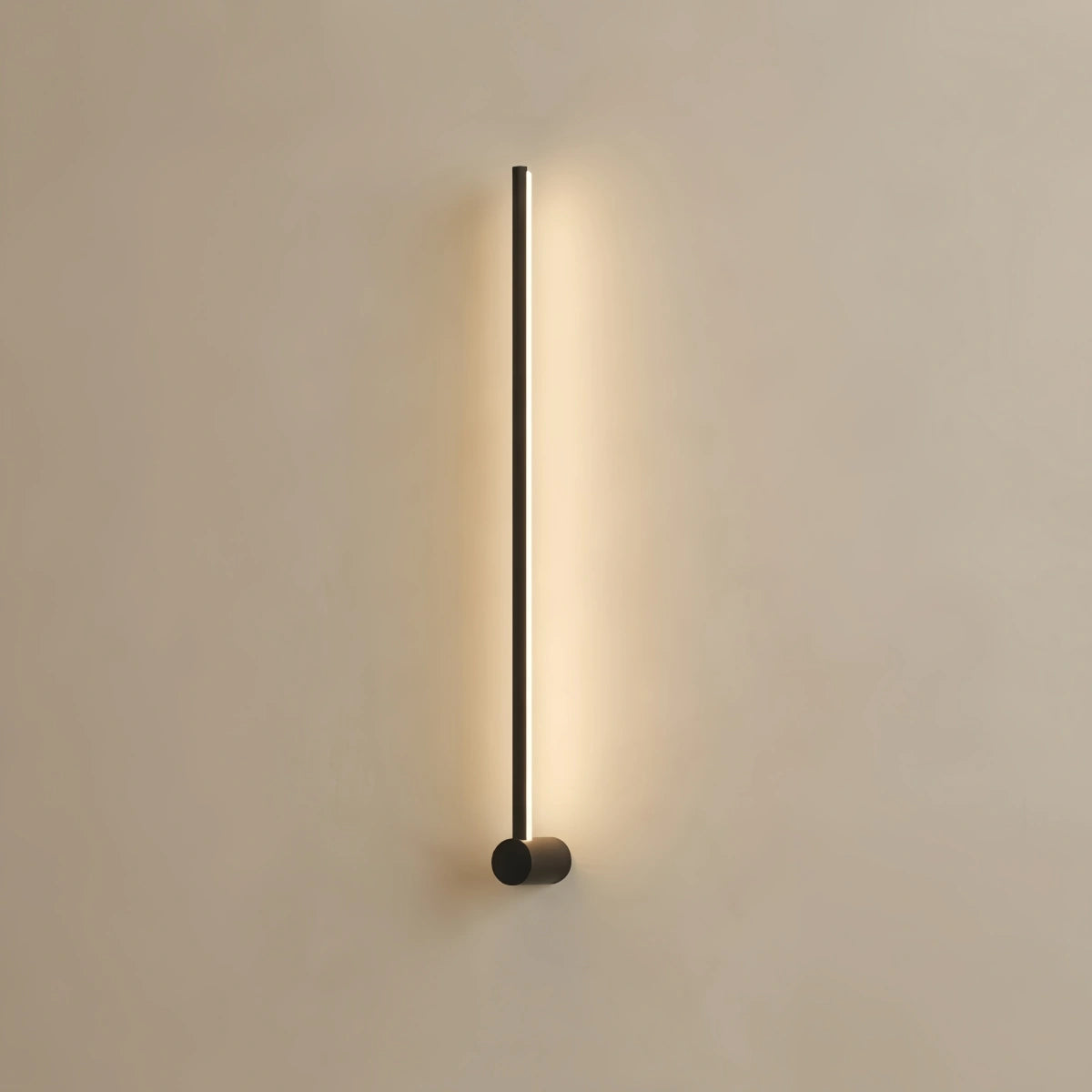 Arcato Minimalist Linear Wall Lamp – Black Modern Light for Living/Bedroom