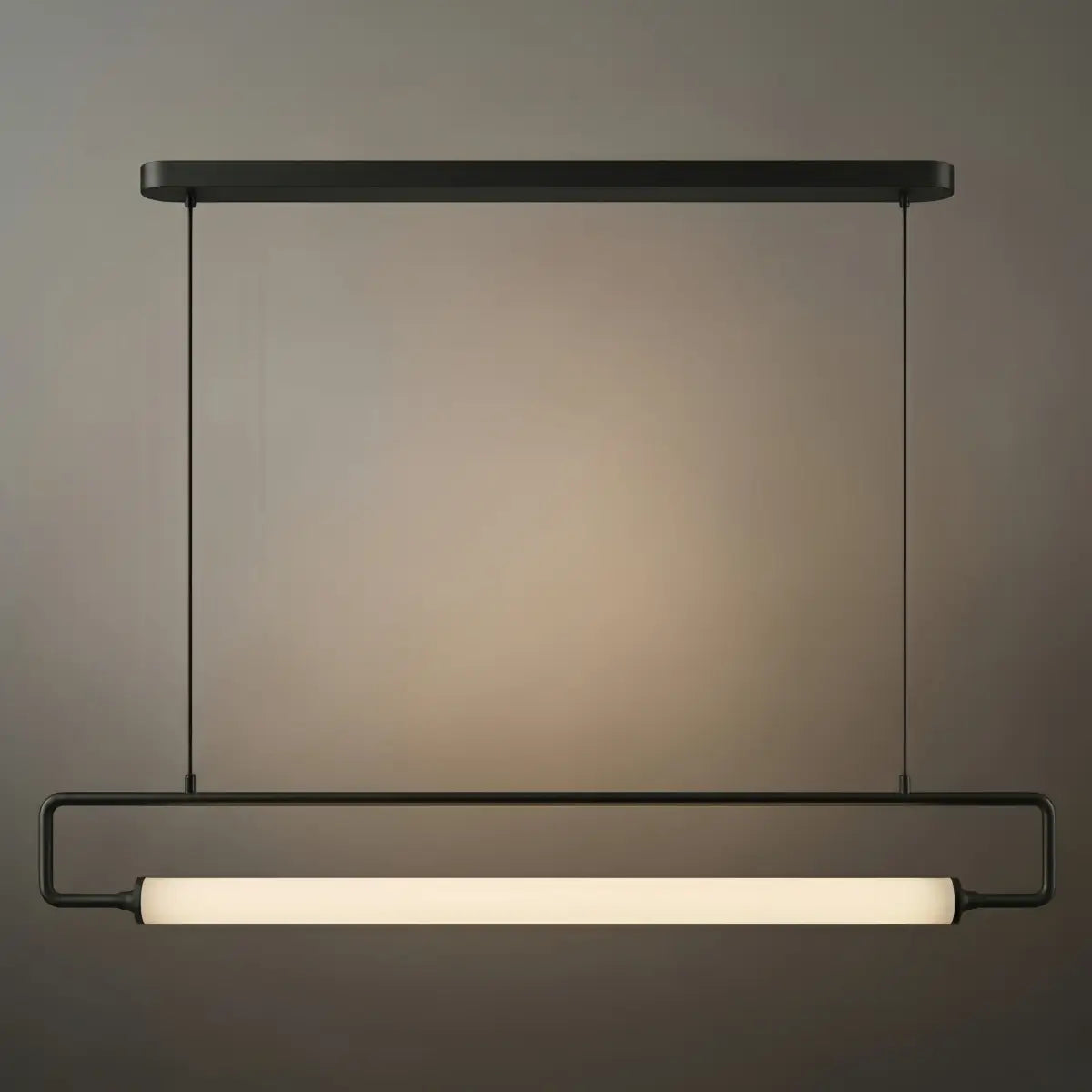Arcato Minimalistische rechteckige Pendelleuchte – Metall &amp; Acryl für die Küche