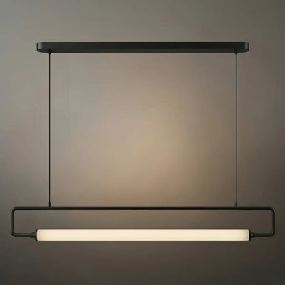 Arcato Minimalistische rechteckige Pendelleuchte – Metall &amp; Acryl für die Küche