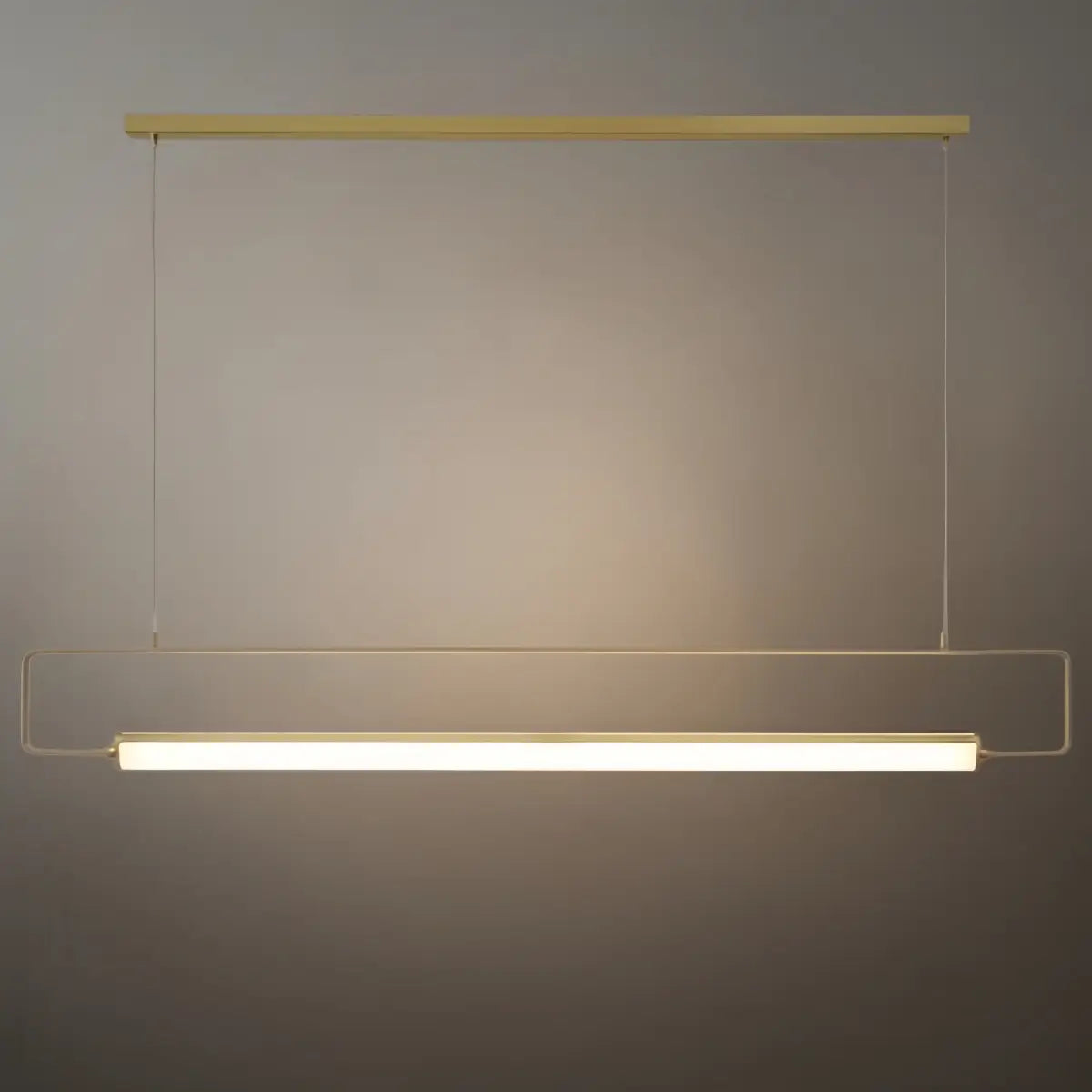 Arcato Minimalistische rechteckige Pendelleuchte – Metall &amp; Acryl für die Küche