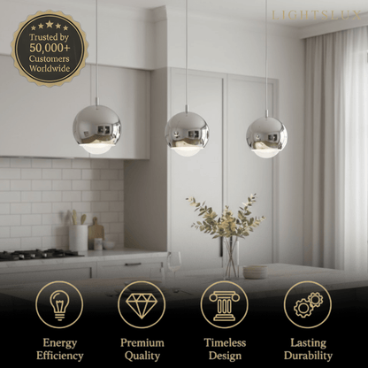 Excelis Modern Ball Pendant Light Gold