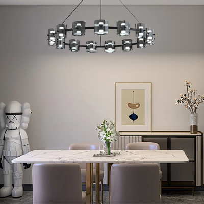 Excelis Royal Pendant Light - Gold/Black Metal
