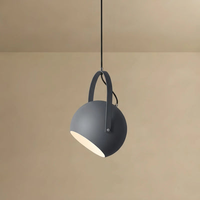 Morandia Nordic Art Deco Pendant Light — GREY Metal for Bedroom