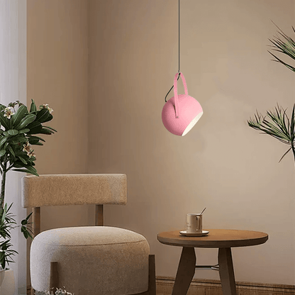 Nordic Art Deco Pink Pendant Light for Living Area