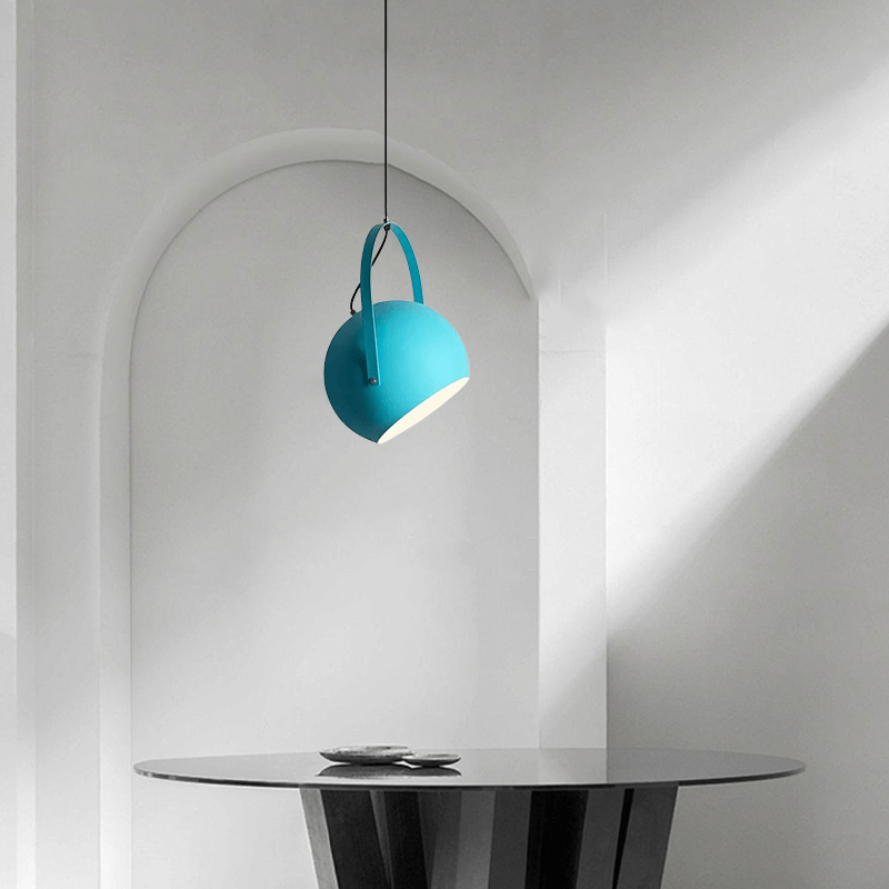 Nordic Art Deco Blue Pendant Light for Dining Room