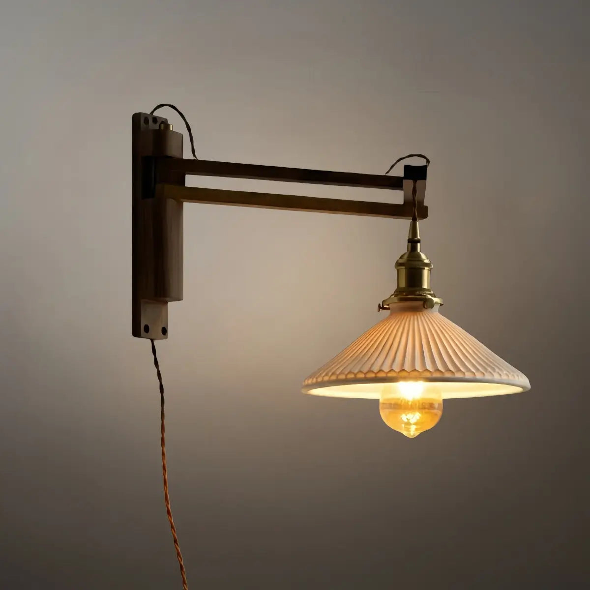 Irondale Vintage Conical Wall Lamp