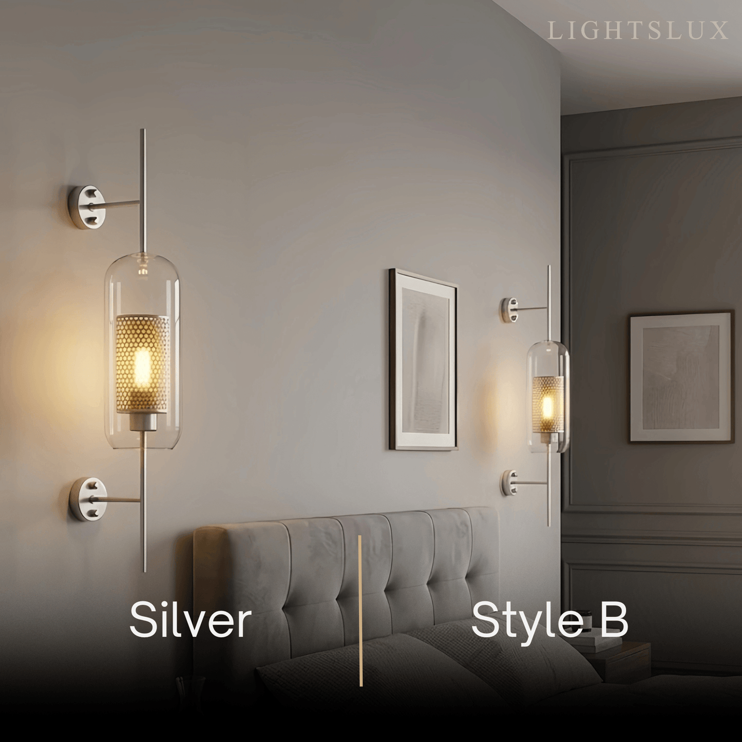 Vetro Royal Glass/Copper Wall Lamp