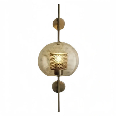 Vetro Royal Glass/Copper Wall Lamp