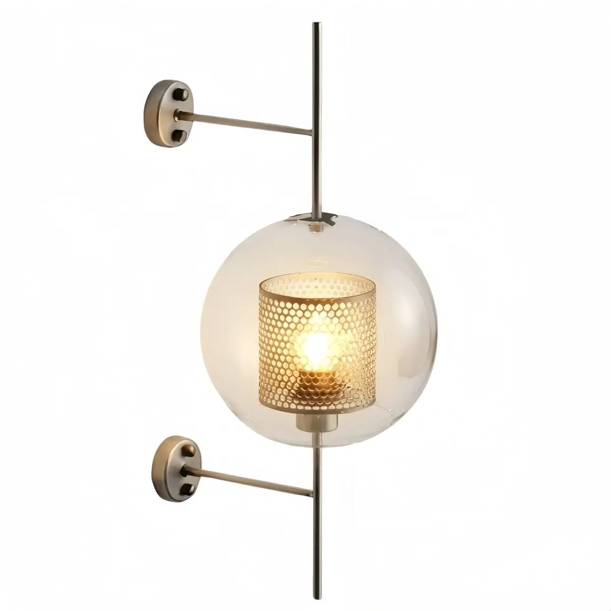 Vetro Royal Glass/Copper Wall Lamp