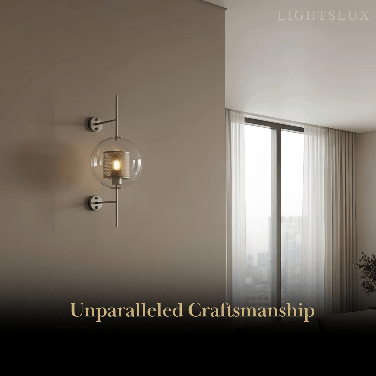 Vetro Royal Glass/Copper Wall Lamp