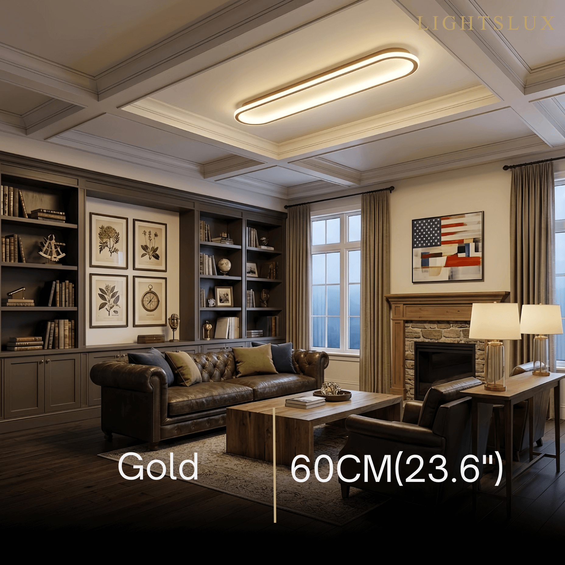 Lunara Nordic Moon LED Wall Lamp – Metal Gold/Red Copper for Bedroom