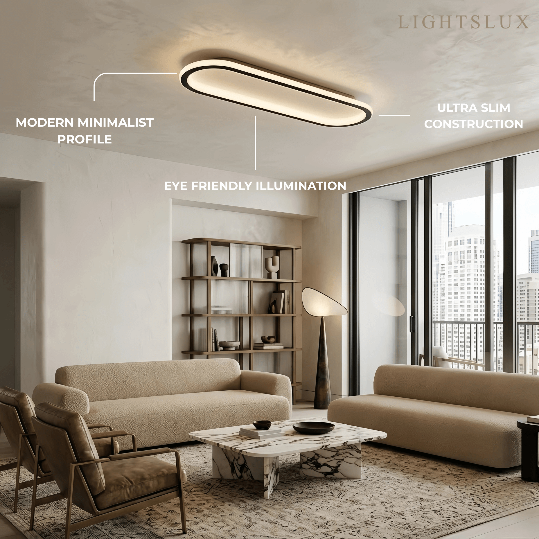 Lunara Nordic Moon LED Wall Lamp – Metal Gold/Red Copper for Bedroom