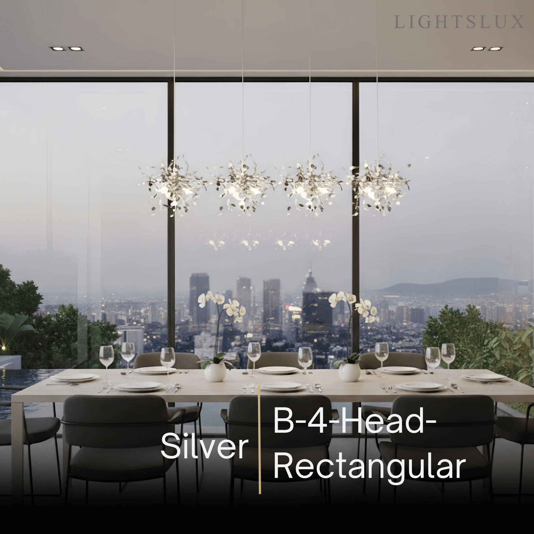 Excelis Art Deco Cluster Chandelier