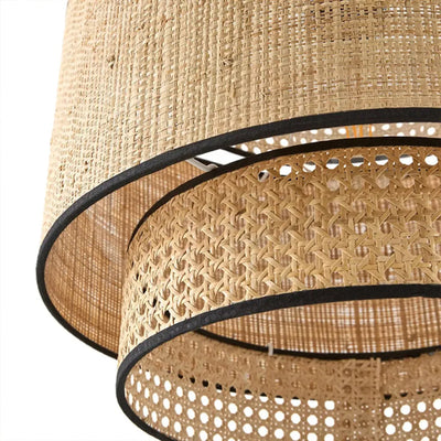 Bamburo Farmhouse Pendant Light — Tri-Layer