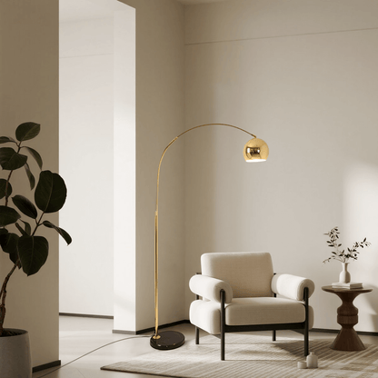 Nordic Floor Lamp - Metal in Black/Blue/Gold/Pink