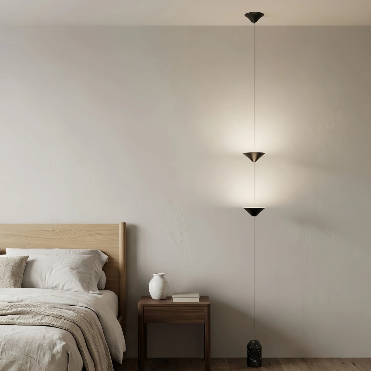 Arcato Nordic Minimalist Stehleuchte - 3-flammiges, lineares Design, volle Länge