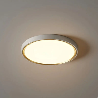 Moderne graue Deckenleuchte „Embrace“ – Metallrahmen, quadratisch/rund, fürs Schlafzimmer