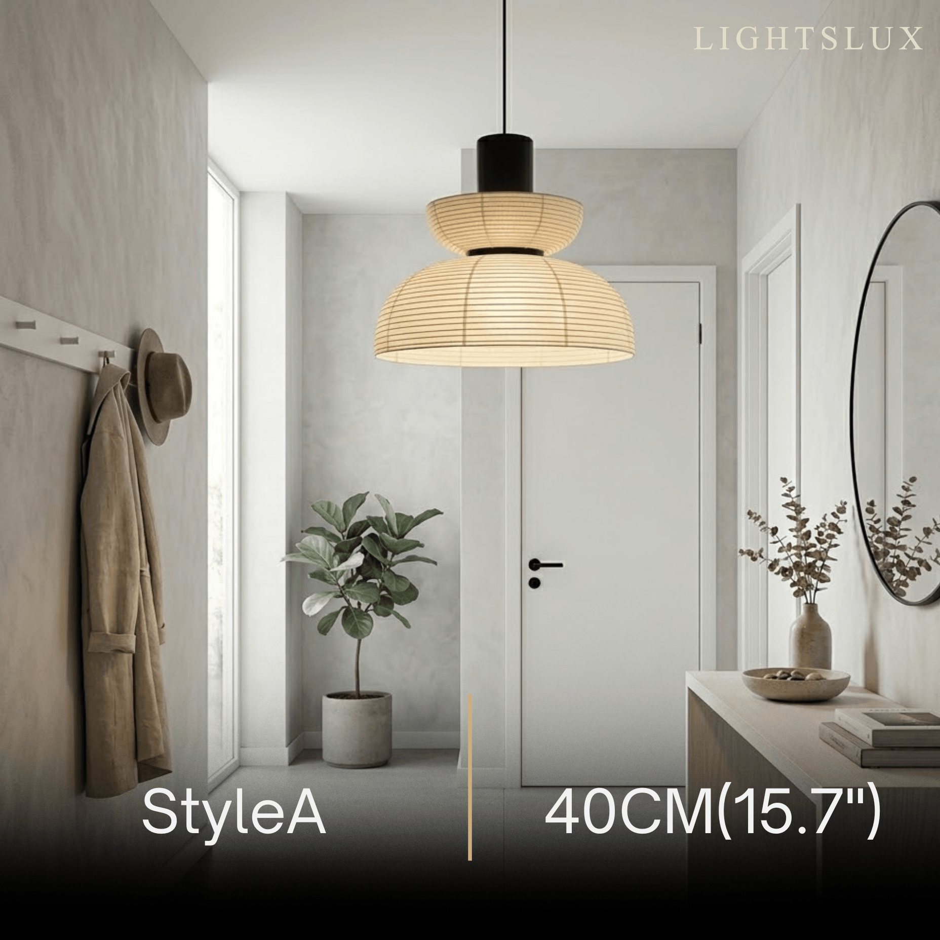 Zenno Retro Fabric Pendant Light 
