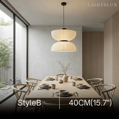 Zenno Retro Fabric Pendant Light 