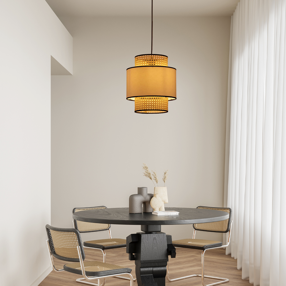 Farmhouse  Pendant Light - Fabric