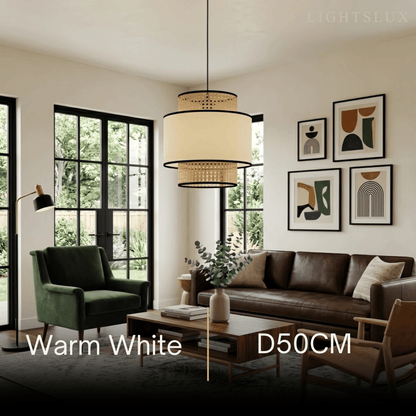 Farmhouse  Pendant Light - Fabric