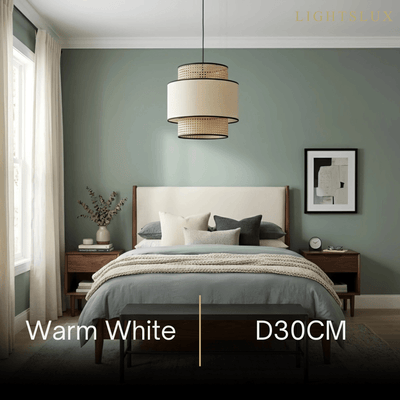 Farmhouse  Pendant Light - Fabric