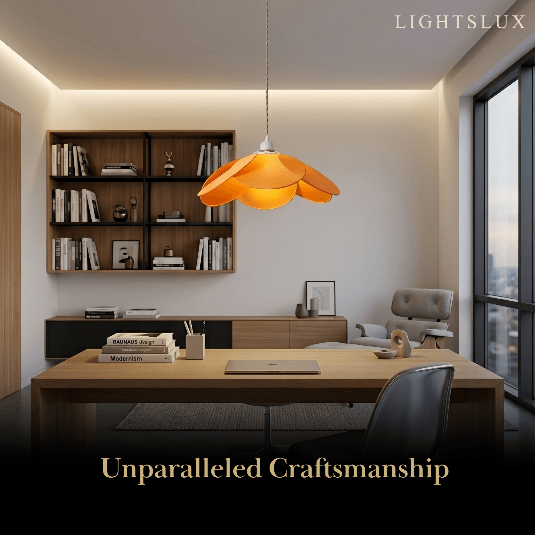 Zenno Farmhouse Metal & Fabric Pendant Light